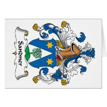 Sandner Family Crest Greeting Card