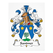 Sandner Family Crest Personalized Invitation