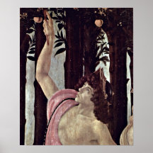 Sandro Botticelli - Mercury away the clouds Print