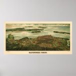 Sandusky Ohio 1898 Antique Panoramic Map Posters