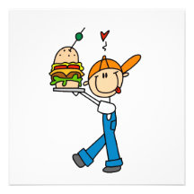 Sandwich Connoisseur Stick Figure Invites