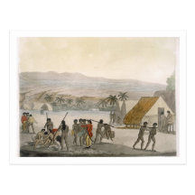 Sandwich Islands - a Westerner negotiating for sto Postcards