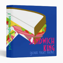 'sandwich king' recipe binder
