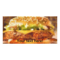 Sandwich painting photo greeting card