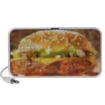 Sandwich painting portable speaker