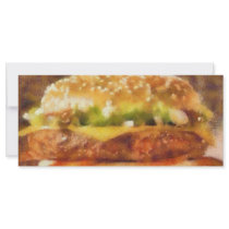 Sandwich painting custom rack card
