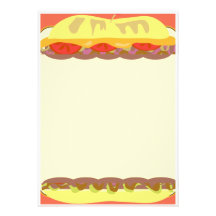 Sandwich Stationery Custom Announcement