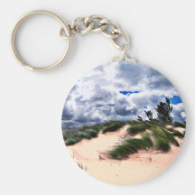 Sandy Beach Dune Grass Key Chain