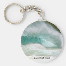 Sandy Beach Hawaii Keychains