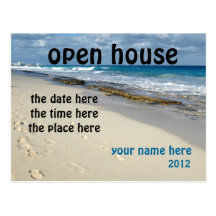 Sandy Beach Open House postcard