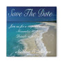 Sandy Beaches Save the Date Refrigerator Magnet