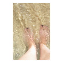 Sandy Feet in Bermuda Custom Stationery
