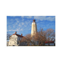 Sandy Hook Lighthouse Gallery Wrapped Canvas