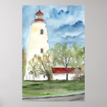 SANDY HOOK LIGHTHOUSE NEW JERSEY POSTER3