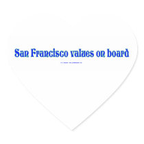 SanFranValues Sticker
