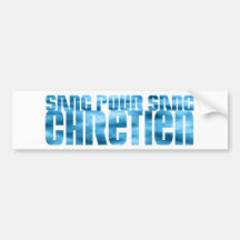 Sang pour sang Chrétien Ciel Bumper Stickers