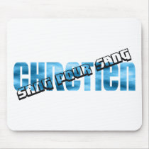 Sang pour sang Chrétien Mouse Pads