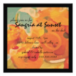 Sangria at Sunset on the Deck Party Invitation