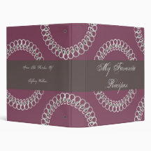 Sangria Eyelets Recipe Book Binder