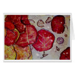 Sanibel Sea Grape Leaves Card