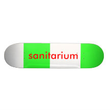 sanitarium colour block green skate boards