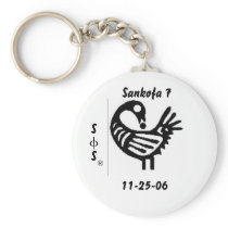sankofa 7 keychain