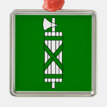 Sankt Gallen Flag Christmas Tree Ornaments