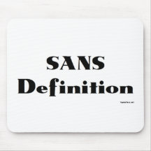 SANS Definition Mouse Pad