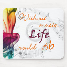 Sans musique, la vie Bb Tapis De Souris