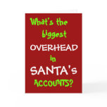 Santa Accounts - New Christmas Joke Greeting Card