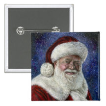 Santa amongst the Stars Button