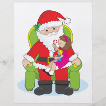 Santa and Child Custom Flyer