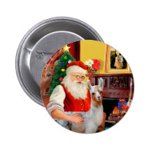 Santa and his Baby Llama Pins
