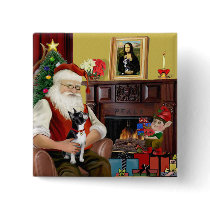 Santa and his Boston Terrier Button