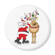 Santa and reindeer friend!