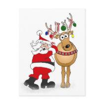 Santa and reindeer friend!