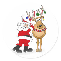 Santa and reindeer friend!