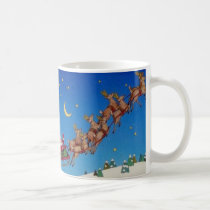 Santa and Reindeer Mug mugs