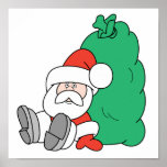 Santa and Toy Sack posters