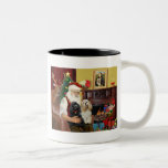 Santa At Home - Cocker Spaniels (two) Coffee Mug