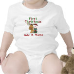Santa Baby and Reindeer First Christmas Bodysuit