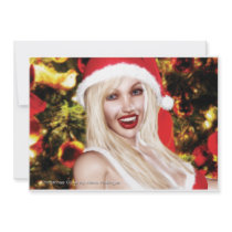 Santa Baby Christmas Glow Invitation