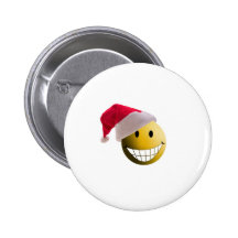santa ball-2 pinback button