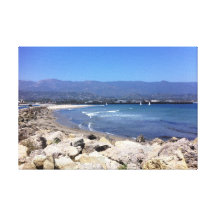 Santa Barbara - California Bay to Mountains Gallery Wrap Canvas