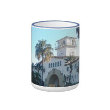 Santa Barbara Courthouse Coffee Mugs