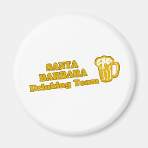 Santa Barbara Drinking Team tee shirts Magnet