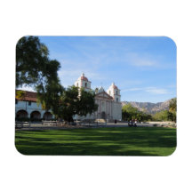 Santa Barbara Mission, California Flexible Magnet