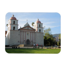 Santa Barbara Mission, California Vinyl Magnets