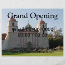 Santa Barbara Mission Full Color Flyer