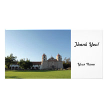 Santa Barbara Mission Photo Card Template